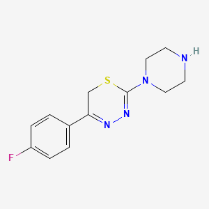 5-(4-Fluorophenyl)-2-(piperazin-1-YL)-6H-1,3,4-thiadiazine