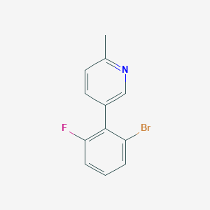 5-(2-Bromo-6-fluorophenyl)-2-methylpyridine