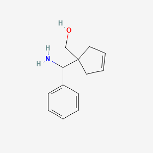 {1-[Amino(phenyl)methyl]cyclopent-3-en-1-yl}methanol