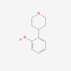 molecular formula C11H14O2 B13233248 2-(4-Tetrahydropyranyl)phenol 