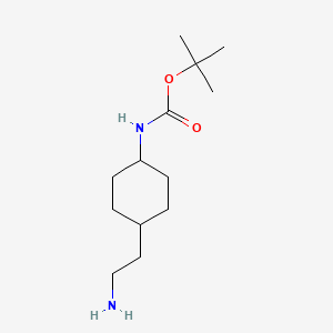 molecular formula C13H26N2O2 B1323325 叔丁基(4-(2-氨基乙基)环己基)氨基甲酸酯 CAS No. 509143-12-8
