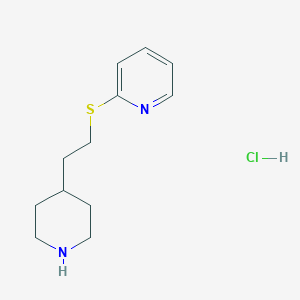 2-{[2-(Piperidin-4-yl)ethyl]sulfanyl}pyridine hydrochloride