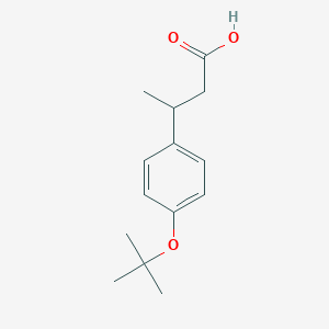 molecular formula C14H20O3 B1323326 3-(4-叔丁氧基苯基)丁酸 CAS No. 885266-61-5