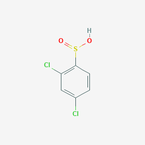 molecular formula C6H4Cl2O2S B13233275 2,4-Dichlorobenzene-1-sulfinic acid 