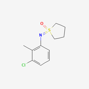 1-[(3-Chloro-2-methylphenyl)imino]-1lambda6-thiolan-1-one