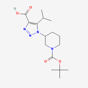 1-{1-[(tert-butoxy)carbonyl]piperidin-3-yl}-5-(propan-2-yl)-1H-1,2,3-triazole-4-carboxylic acid