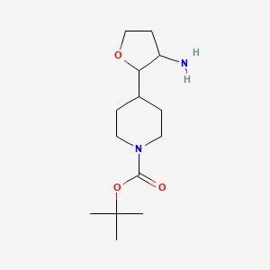 tert-Butyl 4-(3-aminooxolan-2-yl)piperidine-1-carboxylate