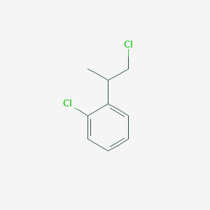 molecular formula C9H10Cl2 B13233360 1-Chloro-2-(1-chloropropan-2-yl)benzene 