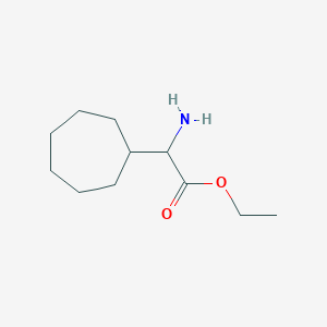 Ethyl 2-amino-2-cycloheptylacetate