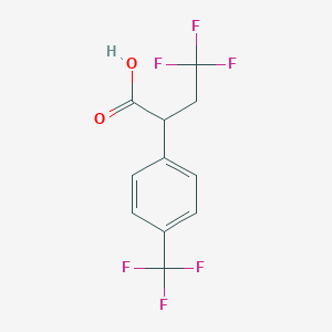 4,4,4-Trifluoro-2-[4-(trifluoromethyl)phenyl]butanoic acid