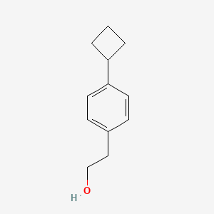 molecular formula C12H16O B13233460 2-(4-Cyclobutylphenyl)ethan-1-ol 