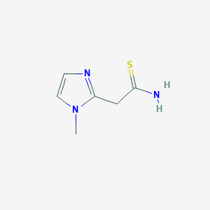 2-(1-methyl-1H-imidazol-2-yl)ethanethioamide