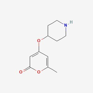 6-methyl-4-(piperidin-4-yloxy)-2H-pyran-2-one