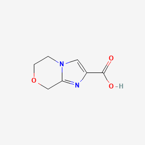 5H,6H,8H-Imidazo[2,1-c][1,4]oxazine-2-carboxylic acid