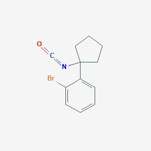 1-Bromo-2-(1-isocyanatocyclopentyl)benzene