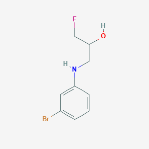 1-[(3-Bromophenyl)amino]-3-fluoropropan-2-ol