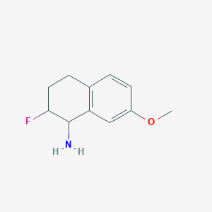 2-Fluoro-7-methoxy-1,2,3,4-tetrahydronaphthalen-1-amine