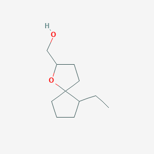 {6-Ethyl-1-oxaspiro[4.4]nonan-2-yl}methanol