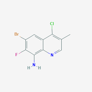 6-Bromo-4-chloro-7-fluoro-3-methylquinolin-8-amine