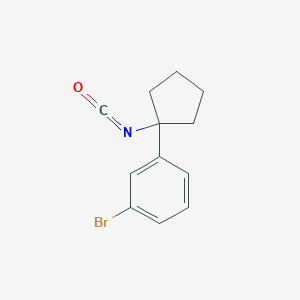 1-Bromo-3-(1-isocyanatocyclopentyl)benzene