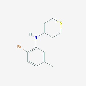 N-(2-Bromo-5-methylphenyl)thian-4-amine