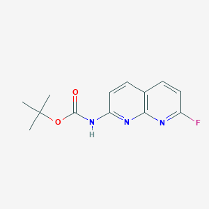 tert-Butyl N-(7-fluoro-1,8-naphthyridin-2-yl)carbamate