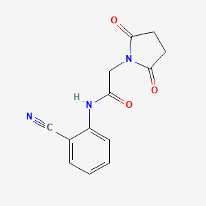 N-(2-cyanophenyl)-2-(2,5-dioxopyrrolidin-1-yl)acetamide