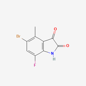 5-Bromo-7-fluoro-4-methyl-2,3-dihydro-1H-indole-2,3-dione