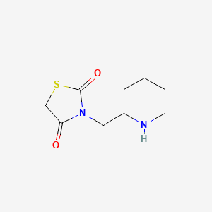 3-[(Piperidin-2-yl)methyl]-1,3-thiazolidine-2,4-dione