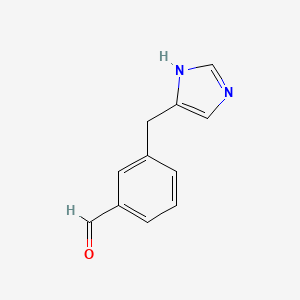 3-[(1H-Imidazol-4-yl)methyl]benzaldehyde