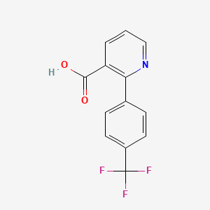 molecular formula C13H8F3NO2 B1323370 2-(4-Trifluoromethylphenyl)nicotinic acid CAS No. 339538-65-7