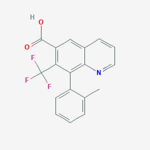 8-(2-Methylphenyl)-7-(trifluoromethyl)quinoline-6-carboxylic acid