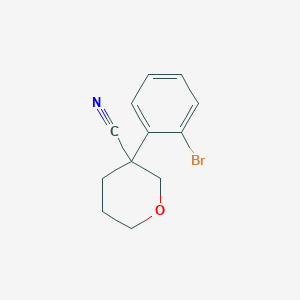 3-(2-Bromophenyl)oxane-3-carbonitrile