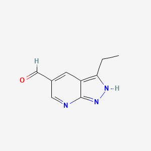 3-Ethyl-1H-pyrazolo[3,4-b]pyridine-5-carbaldehyde