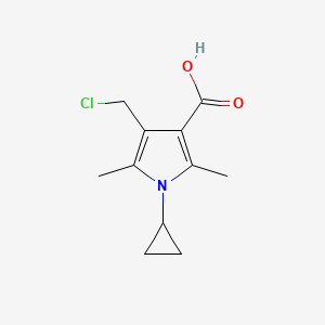 4-(Chloromethyl)-1-cyclopropyl-2,5-dimethyl-1H-pyrrole-3-carboxylic acid