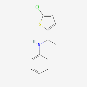 N-[1-(5-chlorothiophen-2-yl)ethyl]aniline