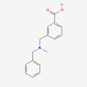 3-{[Benzyl(methyl)amino]methyl}benzoic acid