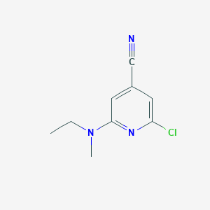 2-Chloro-6-[ethyl(methyl)amino]pyridine-4-carbonitrile