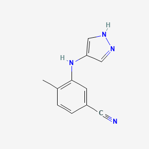 4-Methyl-3-[(1H-pyrazol-4-yl)amino]benzonitrile