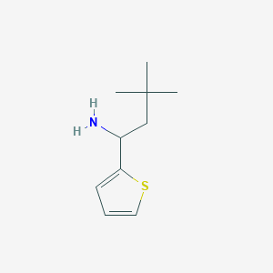 3,3-Dimethyl-1-(thiophen-2-yl)butan-1-amine