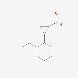 2-(2-Ethylcyclohexyl)cyclopropane-1-carbaldehyde