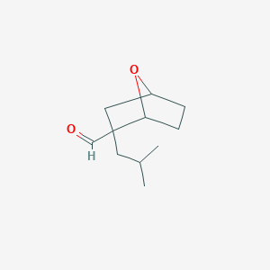 2-(2-Methylpropyl)-7-oxabicyclo[2.2.1]heptane-2-carbaldehyde