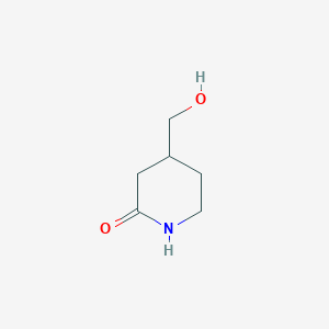 molecular formula C6H11NO2 B1323386 4-(Hydroxymethyl)piperidin-2-one CAS No. 53611-47-5