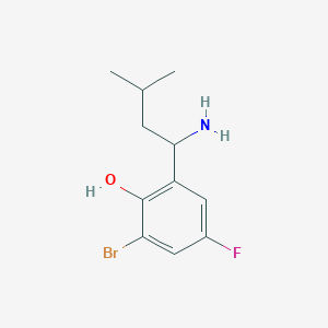 2-(1-Amino-3-methylbutyl)-6-bromo-4-fluorophenol