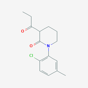 1-(2-Chloro-5-methylphenyl)-3-propanoylpiperidin-2-one