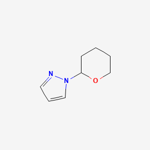 molecular formula C8H12N2O B1323391 1-(2-Tetrahydropyranyl)-1H-pyrazole CAS No. 449758-17-2