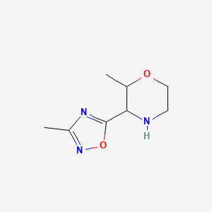 2-Methyl-3-(3-methyl-1,2,4-oxadiazol-5-yl)morpholine