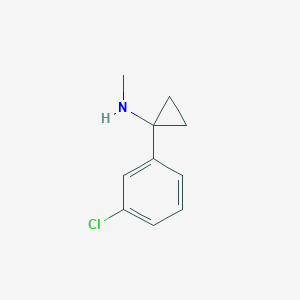 1-(3-chlorophenyl)-N-methylcyclopropan-1-amine