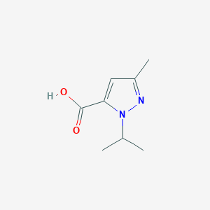 molecular formula C8H12N2O2 B1323398 1-isopropyl-3-methyl-1H-pyrazole-5-carboxylic acid CAS No. 50920-68-8