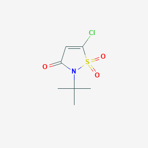 molecular formula C7H10ClNO3S B1323399 2-Tert-butyl-5-chloro-1,1-dioxoisothiazol-3(2H)-one CAS No. 850314-47-5